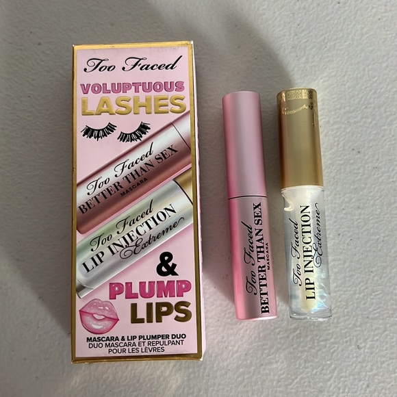 Too Faced Voluptuous Lashes & Plump Lips Mini Mascara & Lip Set - Picture 5 of 5
